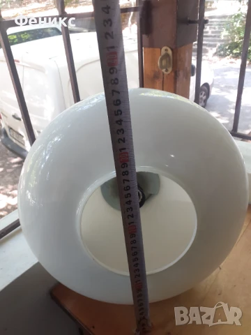 Стар български абажур полилей от соца, снимка 4 - Антикварни и старинни предмети - 51357885