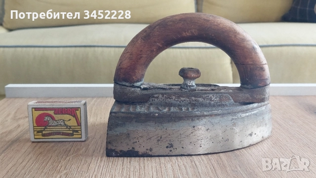 ютия винтидж с механизъм за закачване на дръжката , снимка 7 - Антикварни и старинни предмети - 52255471