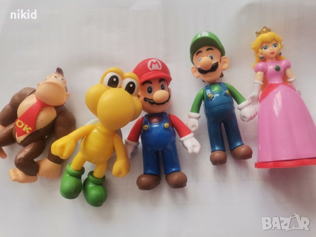 Супер Марио Super Mario пластмасова фигурка фигурки играчки за игра и украса торта