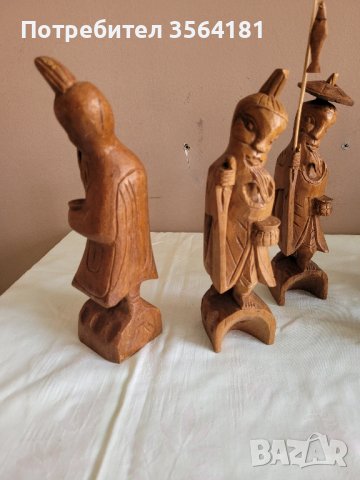 дървени статуетки на рибари, снимка 4 - Статуетки - 42027916