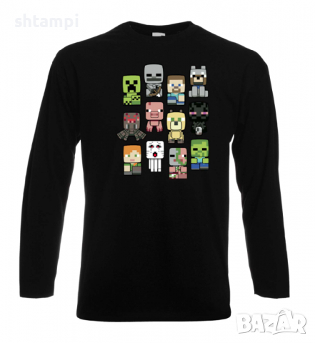 Мъжка тениска Minecraft Drawing Characters ,Minecraft,Игра,Забавление,подарък,Изненада,Рожден Ден., снимка 10 - Тениски - 36496410