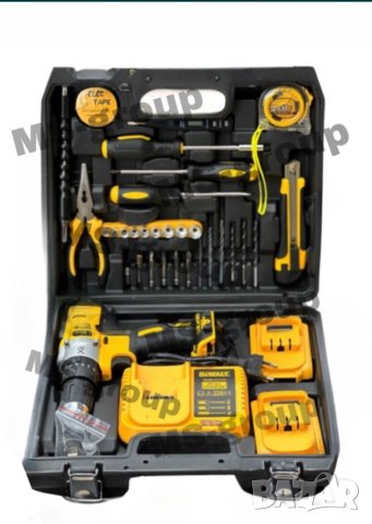 Акумулаторен ударен винтоверт DeWalt XR 24V 6Ah с 2 батерии Девалт ПРО , снимка 2 - Куфари с инструменти - 41936076