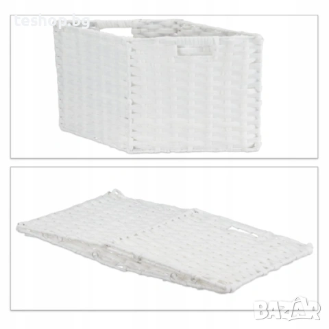 Кошница 2 броя комплект за съхранние на вещи Relaxdays, снимка 4 - Кутии за съхранение - 53775993