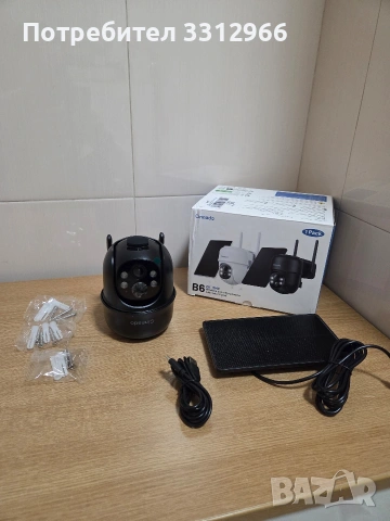 Чисто нова Cinnado B6 2K Wireless Security Camera with Solar Panel 