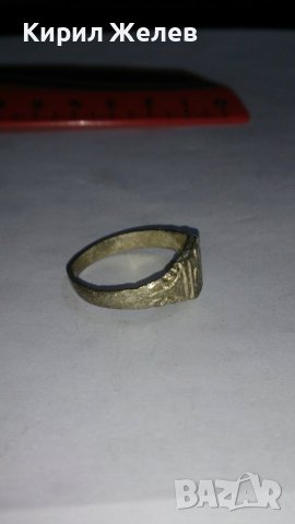 Старинен пръстен сачан над стогодишен с БУКВА Х - 59961, снимка 5 - Антикварни и старинни предмети - 28993834