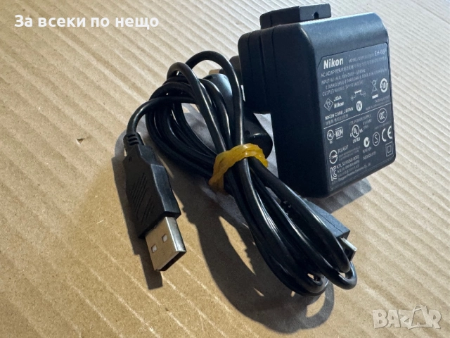 Оригинално зарядно NIKON EH-68P за цифров фотоапарат, снимка 8 - Батерии, зарядни - 52656939