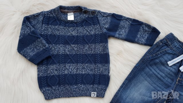 Детски пуловер H&M 6-9 месеца, снимка 6 - Бебешки блузки - 34677105