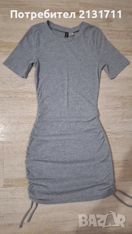 Сива рокля H&M размер xs, снимка 2 - Рокли - 51085362