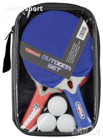 хилки за тенис на маса - пинг понг нови tibhar tt set outdoor 2 ракети платмаса и гума водоустойчиви, снимка 2 - Тенис - 36087064
