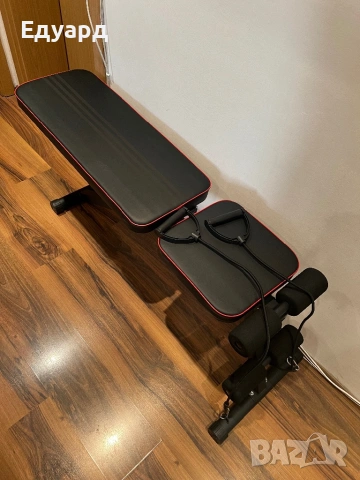 Мултифункционална Сгъваема Пейка / Лежанка за Тренировки, снимка 5 - Фитнес уреди - 53161753