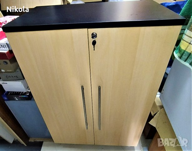 Офис шкаф - двукрил гардероб с рафтове 80/45/123см с кюч, снимка 10 - Шкафове - 42291906