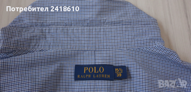 POLO Ralph Lauren Cotton Mens Size 15 /1/2 39 М НОВО !ОРИГИНАЛ! Мъжка Риза!, снимка 2 - Ризи - 52849748