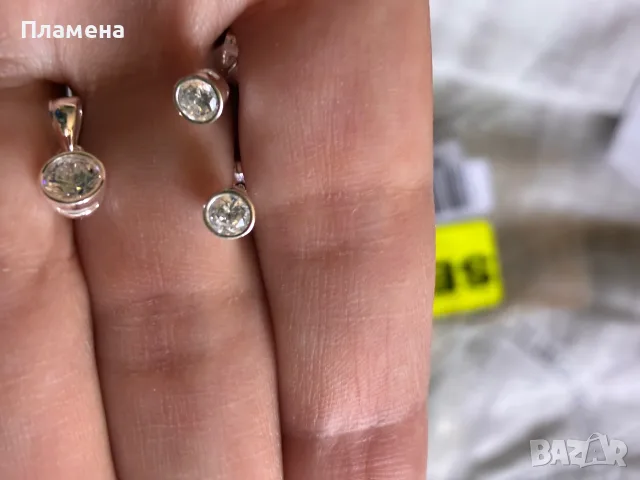 Мини обеци сребро проба 925 цена 10€ , снимка 4 - Обеци - 56144869