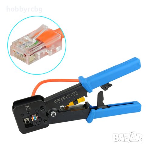 HT-376Z Клещи за кримпване RJ45 RJ11 RJ12 RJ22 Cat5 Cat6, снимка 4 - Клещи - 41595529