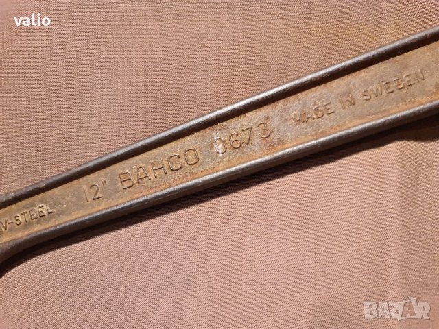 Раздвижен ключ BAHCO 12", снимка 4 - Ключове - 41465550