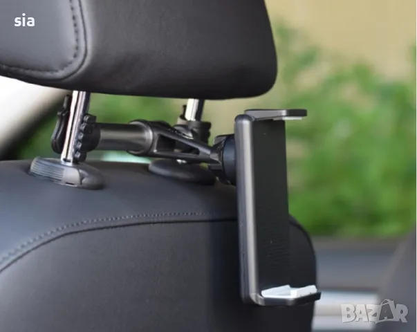 Поставка за таблет или телефон за подглавник, Сгъваема стойка за мобилен телефон, за облегалка, снимка 2 - Аксесоари и консумативи - 39647030