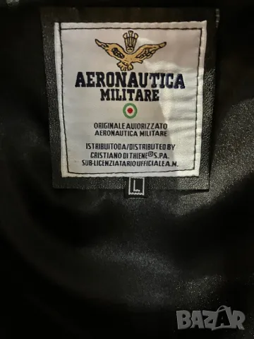 Кожено яке Aeronautica Mlitare Frecce Tricolori, снимка 9 - Якета - 48732364