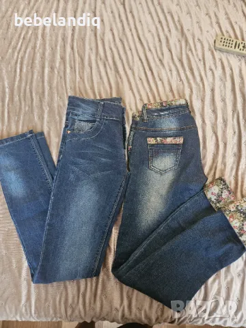 Два чифта дънки, slim fit, снимка 2 - Детски панталони и дънки - 47319234