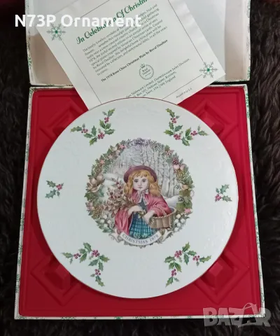 ПОРЦЕЛАНОВА ЧИНИЯ. КОЛЕКЦИЯ. MERRY CHRISTMAS. 1978. MADE IN ENGLAND 🇬🇧. 