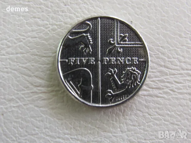 Великобритания,5 пенса, 2017 г., нова, 214W
