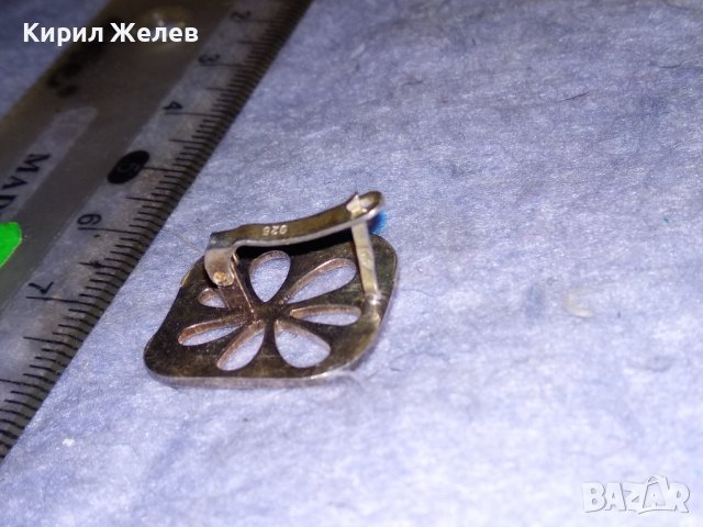 ПРЕКРАСНА ФЛОРАЛНА АЖУРНА СРЕБЪРНА ОБЕЦА СРЕБРО 925 с АНГЛИЙСКА ЗАКОПЧАЛКА 28047, снимка 10 - Обеци - 40938297