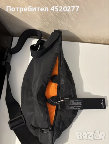 Stone Island black teflective bag, снимка 5 - Чанти - 51416665