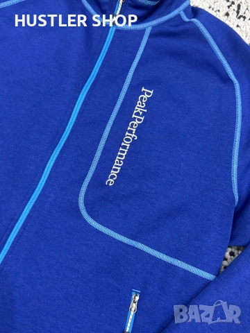 Мъжко термо PEAK PERFORMANCE RIDER MID ZIP JACKET. Размер L, снимка 2 - Спортни дрехи, екипи - 52855474