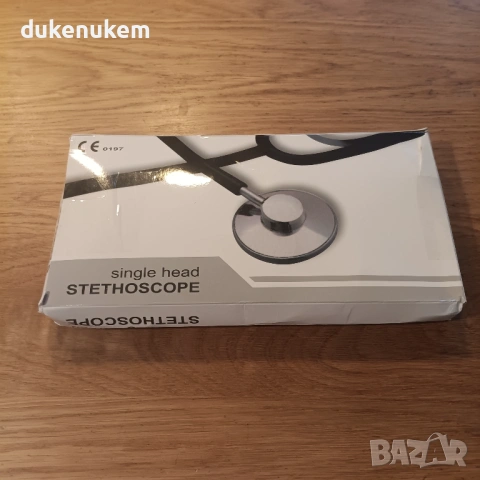 Медицински стетоскоп, класически, едностранен, черен, снимка 11 - Уреди за диагностика - 53228762