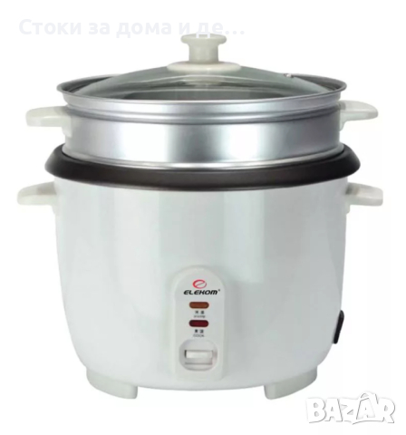 ✨Оризоварка ELEKOM EK-16M, Мултикукър, 1,5 л., 500W, Бял , снимка 1