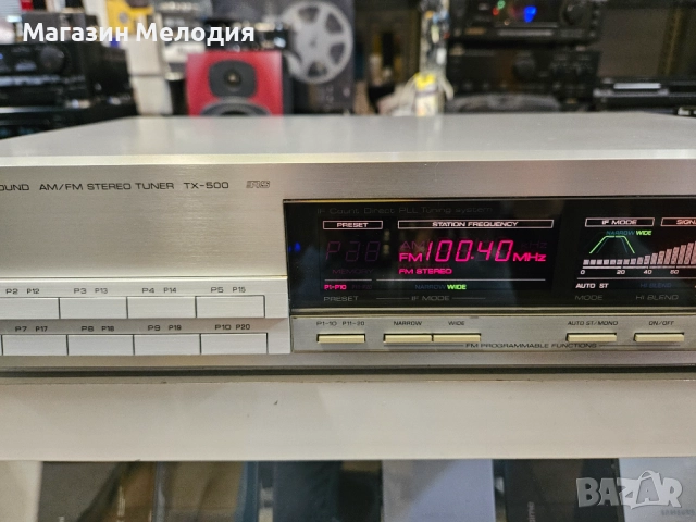 Страхотен стерео тунер Yamaha TX-500 В отлично техническо и визуално състояние., снимка 4 - Декове - 52810301