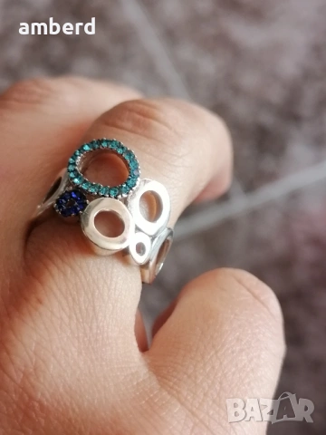 Страхотен сребърен пръстен - модел R016, снимка 3 - Пръстени - 53517563