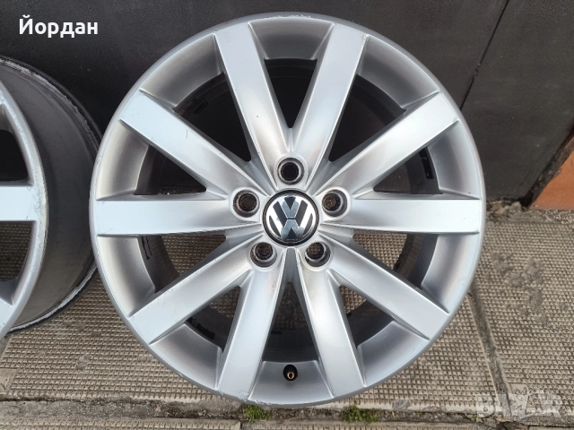 ОРИГИНАЛНИ джанти 17 'цола 5x112 7J ET54 VW Golf 6 / ФОЛКСВАГЕН Голф 6, снимка 9 - Гуми и джанти - 52914927