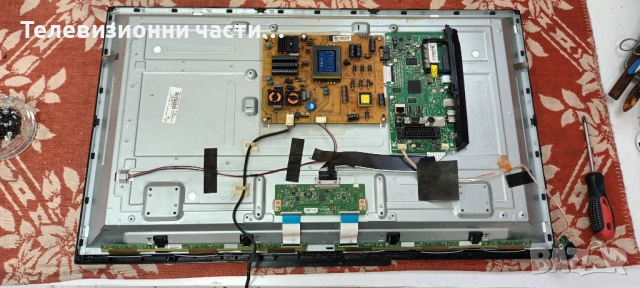 Finlux 32FLYR274DC-FHD със счупен екран VES315UNDL-2D-N01 LC320EUJ(FF)(E2)/17IPS71/17MB95M/6870C-043, снимка 3 - Части и Платки - 52009299