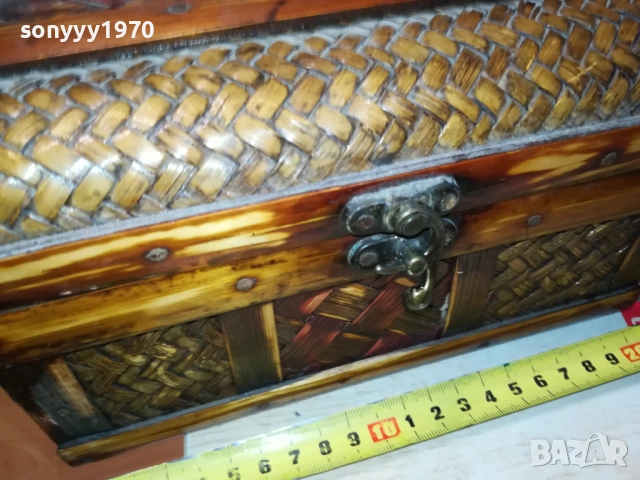 КРАСИВА ПЛЕТЕНА КУТИЯ ОТ ЕДНО ВРЕМЕ 0109252037LCHERY, снимка 16 - Антикварни и старинни предмети - 51570910