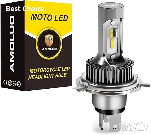 LED крушки за мотоциклет Amoluo H4/HS1