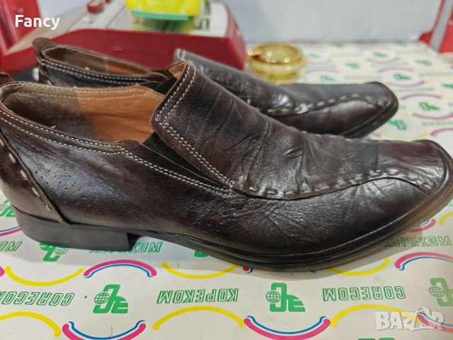 Мъжки кожени обувки 40 номер, снимка 2 - Официални обувки - 52695685