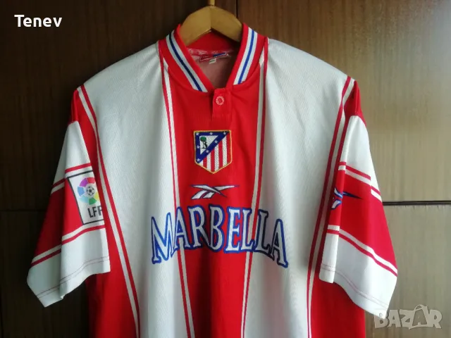 Atletico Madrid Reebok 1999/2000 оригинална тениска фланелка Атлетико Мадрид 2XL XXL Vintage , снимка 5 - Тениски - 49273032