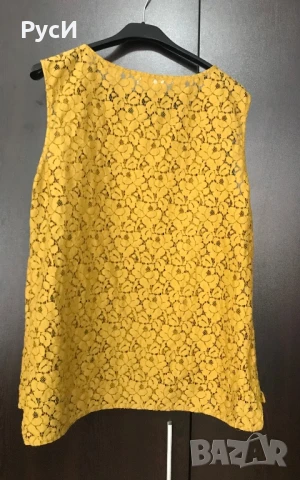 Топ от дантела с декорация от камъни в тюркоазен цвят, снимка 3 - Корсети, бюстиета, топове - 51266057