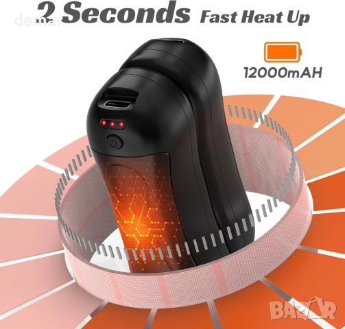 2 в 1 Акумулаторни нагреватели за ръце, цилиндрични, 3 режима, снимка 3 - Други стоки за дома - 52442562