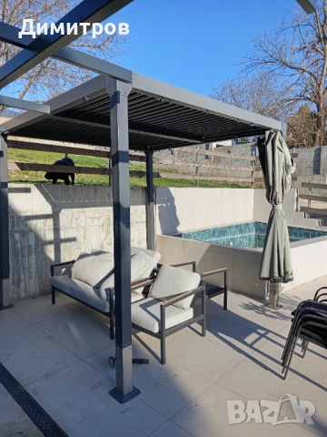 Алуминиева пергола за градината, снимка 5 - Градински мебели, декорация  - 53839373