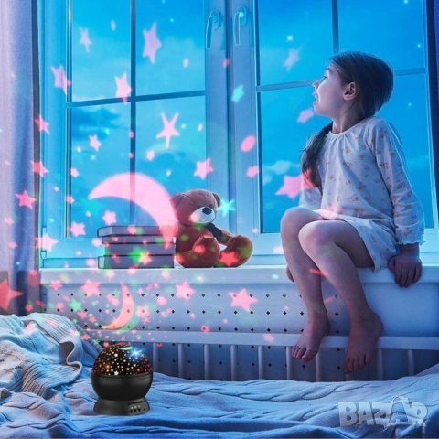 Нощна лампа детски планетариум