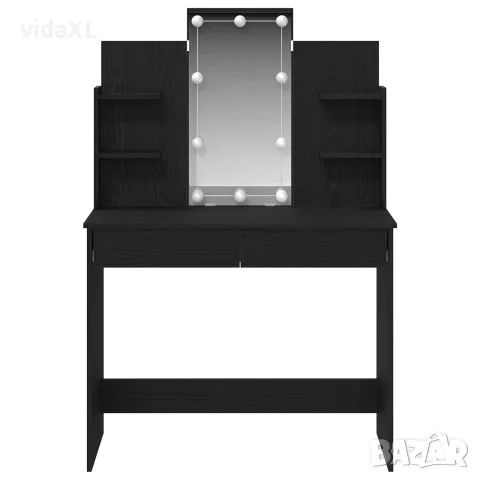 vidaXL Тоалетка Черния дъб 96 x 39 x 142 см Инженерна дървесина, снимка 3 - Тоалетки - 56148364