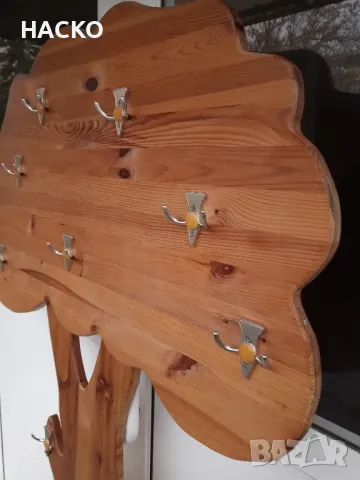 Дървена Закачалка (Ябълково Дърво) Ръчна Изработка, снимка 6 - Други стоки за дома - 47942685