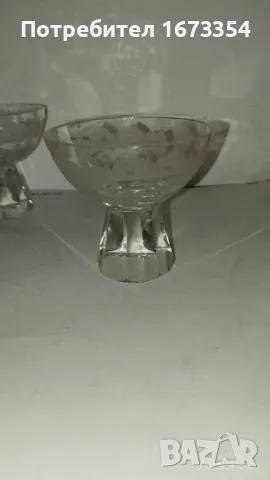 Кристални чаши, снимка 5 - Антикварни и старинни предмети - 47569863