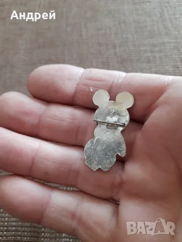 Стара значка мечето Миша #11, снимка 3 - Колекции - 47915106