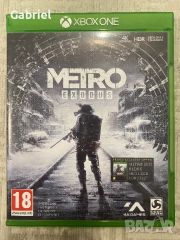 Metro Exodus + 2033 Redux Xbox One, снимка 1