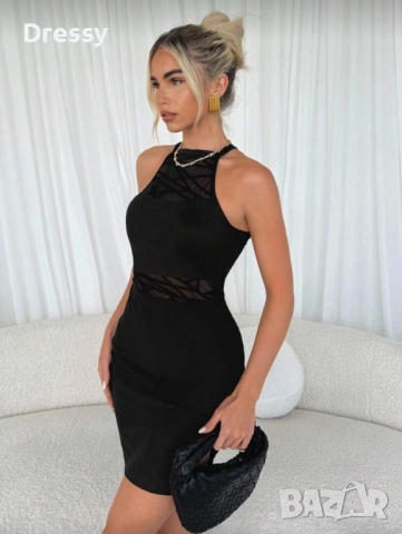 Къса черна рокля, снимка 2 - Рокли - 52880244