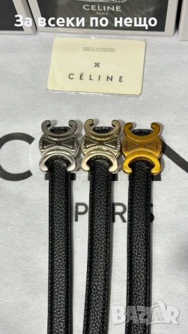 Celine Унисекс Колан Естествена Кожа🔝Мъжки Колан Селин 🔝Дамски Колан - Различни Цветове Код SK30, снимка 3 - Колани - 52464077