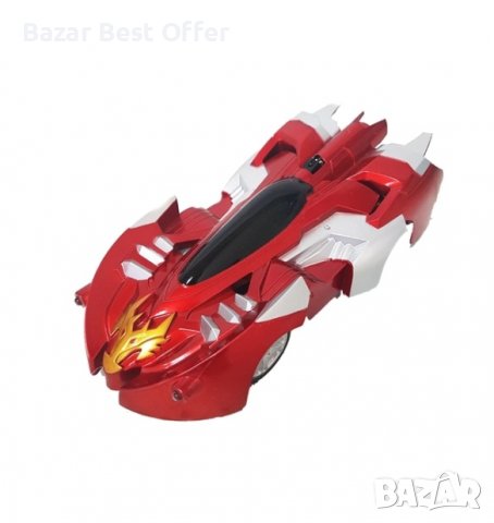 Wall Climber кола – вървяща по стени и тавани/Батерии Подарък!!!, снимка 2 - Коли, камиони, мотори, писти - 38791178