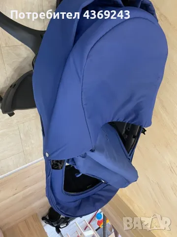 Детска Количка  Stokke® Xplory® X + бебешки кош - цвят Royal Blue, снимка 12 - Детски колички - 49715270